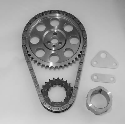 LS1 / LS6 Timing Chain and Gears, 3-Bolt Cam, Double Roller, Billet Steel Sprockets