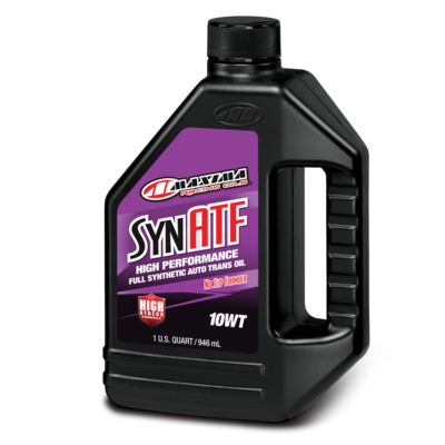 Gear Oil & Transmission Fluid SynATF, 1QT, Full Synthetic, No Slip Formula, High Performance Auto Trans Oil