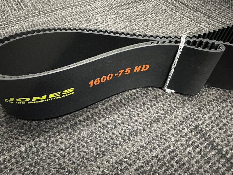 1600 Long Radius Belt, 8mm, 3.00" / 75mm Wide, Pro Charger, Blower Supercharger