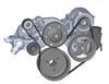 LS Engine Drive Kit, Mid Mount, Includes Alternator, P/S Pump, Tensioner, Belt, & Pulleys, Fits ALL LS Engines Except with Dry Sump and/or Supercharger