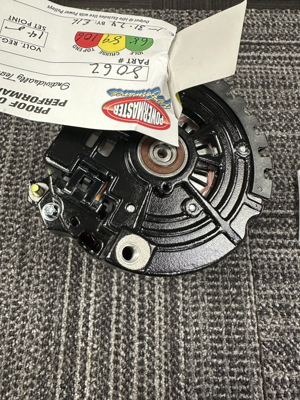 Race Alternator, Internal Regulator, 12-Volt,100 AmpMax, 60 Amp Idle ...