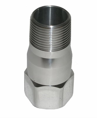 2" Extension Polished, 1" NPT Male/Female Union