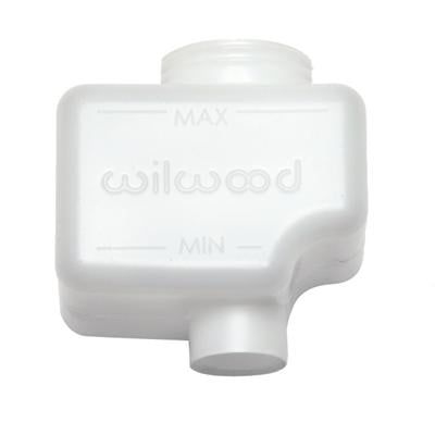 Wilwood Replacement Master Cylinder Remote Reservoir, 7 Ounce, White Plastic, Cap Not Included, Use With WIL-330-16239 Cap and WIL-250-10263 Mounting Bracket