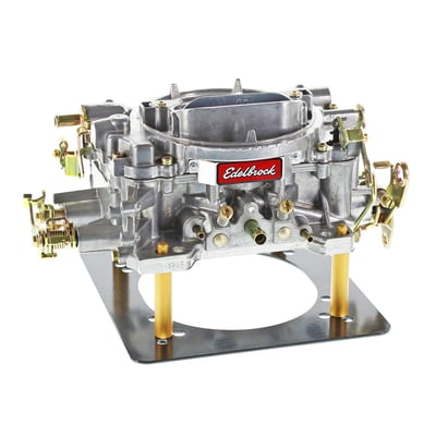 500 cfm, Carburetor, Performer, 4-Barrel, Square Bore, Manual Choke, Single Inlet, Silver