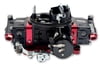 650 cfm, Brawler Series Carburetor, Black/Red, 4150 Square Bore, Mechanical Secondaries, Electric Choke