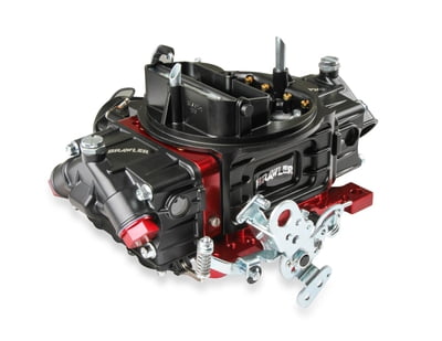 680 CFM, Brawler Series Carburetor, Black/Red, 4150 Style Flange, 4160 Style Dual Feed, Vacuum Secondary, Elect. Choke