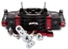 850 CFM Brawler Race Carburetor Mechanical Secondary -4150 Changeable Air Bleeds; 4 Corner Idle Adjustment, Black/Red