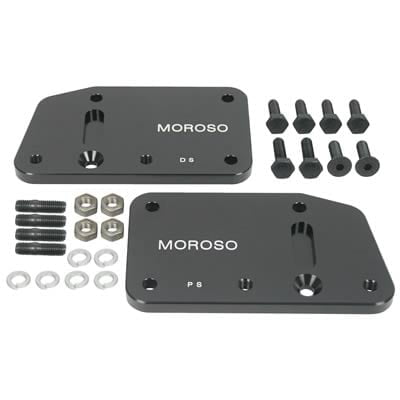 Moroso 72153 Small Block Chevy/Universal Spark Plug Wire Looms -  Black/Chrome