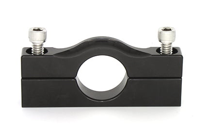 1.00" Tube Clamp, Black, 1.00" Diameter, Black Anodized, (Mates to bottle clamps 2.00" to 5.25")