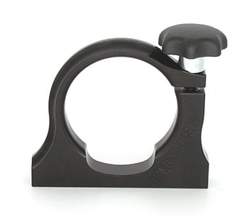 2.00", 10oz. Co2 Bottle Clamp, Black, 2.00" Diameter, Black Anodized, Flush Mount, 1 each