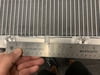 Dual Pass Drag Racing Radiator, 16" x 14" x 2", No Fill Neck, 3/4" NPT In / Out, Lay Down Dragster Style