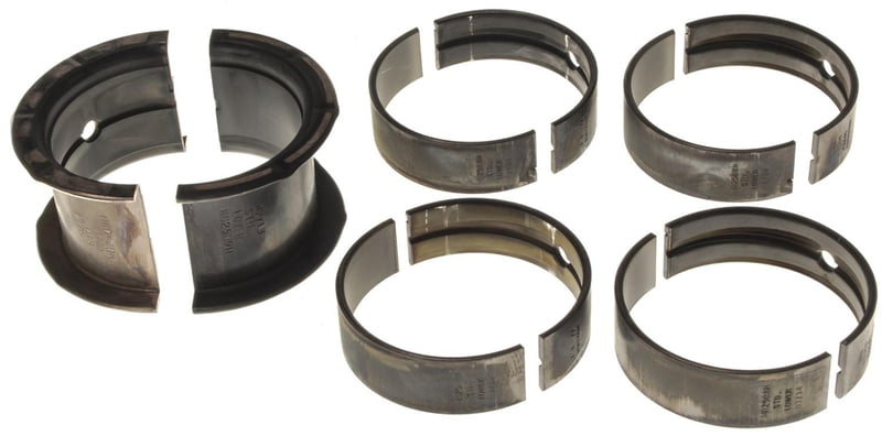 SBC, Clevite H-Series Coated Main Bearings, 1/2 Groove, Standard Size, Tri Metal TM-77, Set of 5, 262, 267, 302, 305, 307, 327, 350