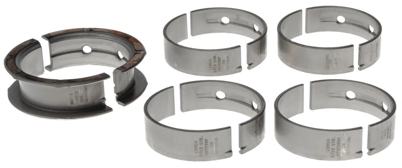 LS Main Bearings, P Series, 1/2 Groove, Standard Size, Tri Metal, Chevy, 4.8, 5.3, 5.7L, Set of 5