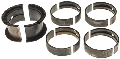 SBC, Clevite H-Series Main Bearings, 1/2 Groove, .001" Undersize (Less Clearance), Tri Metal, Set of 5, 262, 267, 302, 305, 307, 327, 350