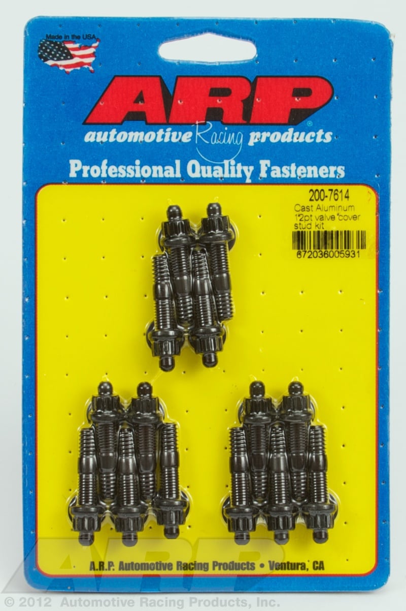 Valve Cover Studs, Black Oxide, 1/ 420, 1.500" UHL, Set of 14, V/C