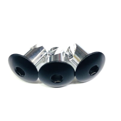 .550" Dome Quarter Turn Hex Head DZUS Button Fasteners - .400" Diameter x .550" Long, Dome, Aluminum