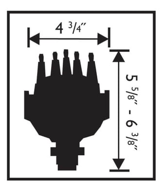 SBC / BBC Pro-Billet Distributor, Small Diameter Cap, Adjustable Slip Collar, Mech. Advance