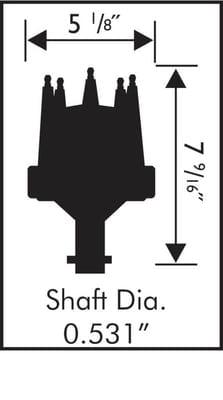 Ford FE Pro-Billet Distributor, Mech. Advance