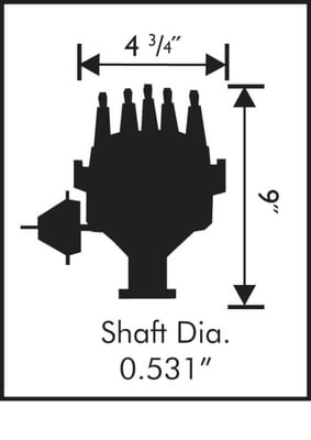 Ford FE Pro-Billet Ready to Run Distributor, Vac Advance