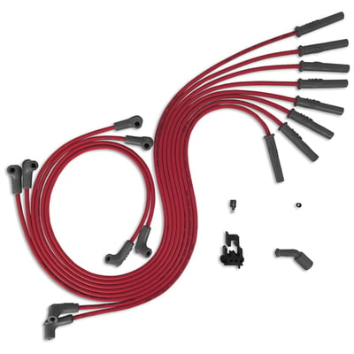 MSD Street Fire Spark Plug Wire Set, 8 Cylinder, 90 Degree, Socket/HEI,  Universal