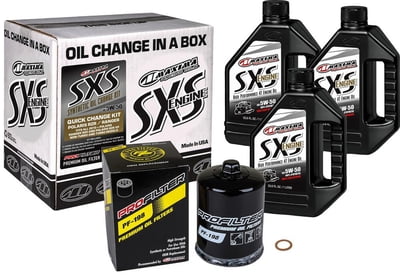 SxS Quick Change Kit 5W-50 Synthetic w/ Black Filter