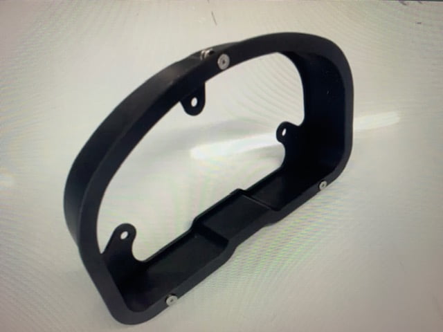 Racepak IQ3 Mounting Bezel, Black Aluminum