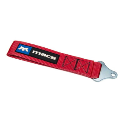 Soft-touch Tow Point, Strap, Red, Rattle Free, USCA, NHRA, PSCA