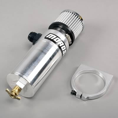 Billet Breather Tank W/Billet Bracket, Racing Vacuum Pump #12